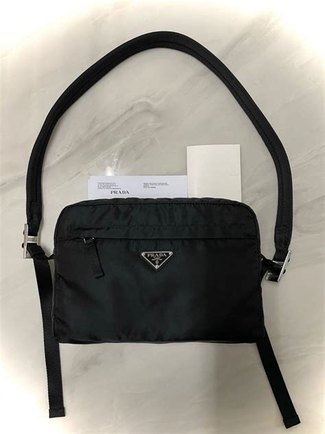 prada 2vh090|PRADA Shoulder Bag Black 2VH090 Auth/3622 .